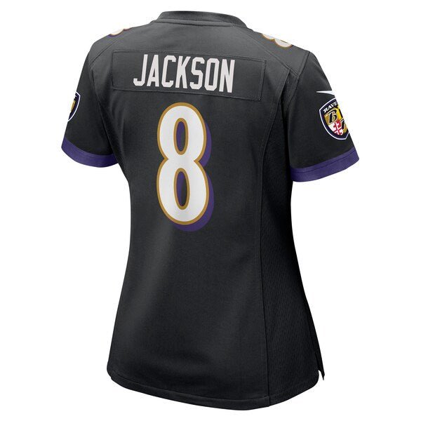 Lamar Jackson Baltimore Ravens Nike Women's Alternate Game Jersey - Black