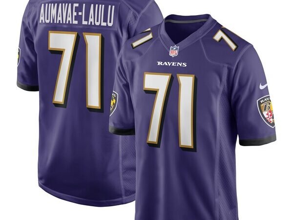 Malaesala Aumavae-Laulu Baltimore Ravens Nike Team Game Jersey - Purple