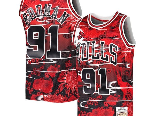 Dennis Rodman Chicago Bulls 1997/98 Hardwood Classics Lunar New Year Swingman Jersey - Red