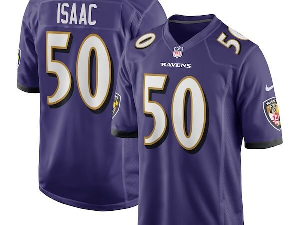 Adisa Isaac Baltimore Ravens Nike Team Game Jersey -  Purple