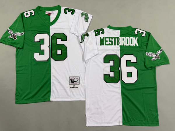 Brian Westbrook Philadelphia Eagles Authentic Split Throwback Retired Player Jersey