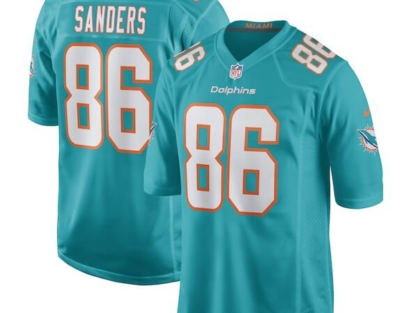 Braylon Sanders Miami Dolphins Nike Game Player Jersey - Aqua