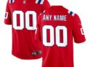 New England Patriots Nike Alternate Custom Jersey - Red