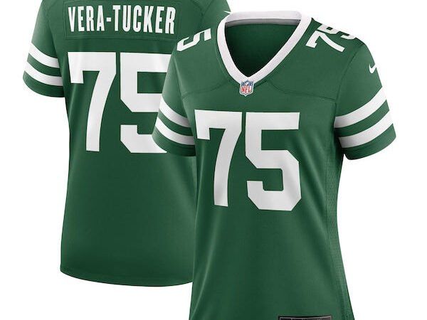 Alijah Vera-Tucker New York Jets Nike Women's Team Game Jersey - Legacy Green