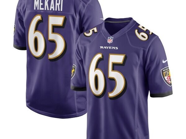Patrick Mekari Baltimore Ravens Nike Game Player Jersey - Purple