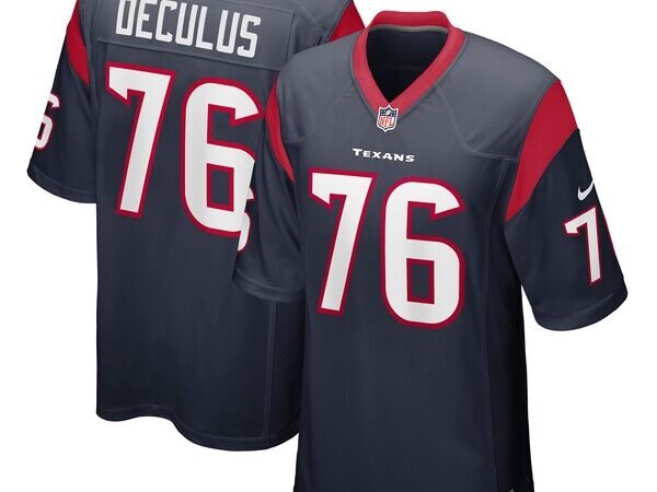 Austin Deculus Houston Texans Nike Game Player Jersey - Navy