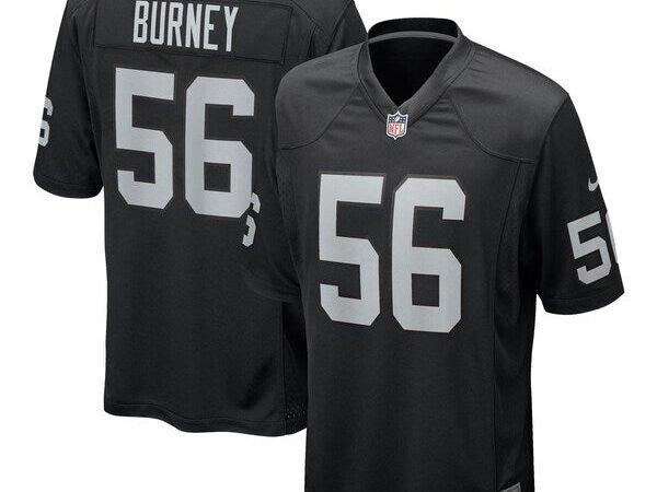 Amari Burney Las Vegas Raiders Nike Team Game Jersey - Black