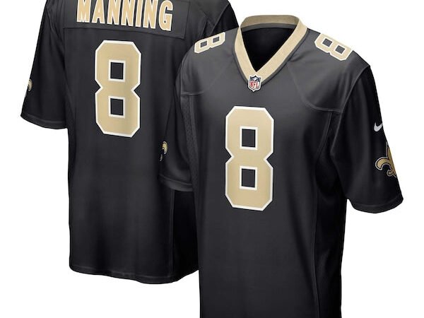 Archie Manning New Orleans Saints Nike Retired Player Game Jersey - Black