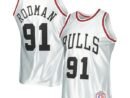 Dennis Rodman Chicago Bulls 1997/98 Hardwood Classics 75th Anniversary Swingman Jersey - Platinum