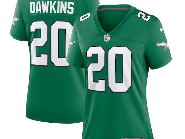 Brian Dawkins Philadelphia Eagles Nike Women's Alternate Game Jersey - Kelly Green
