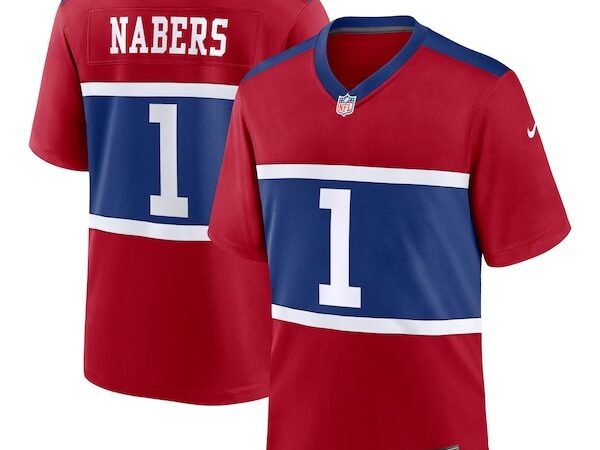 Malik Nabers New York Giants Nike Youth Alternate Player Game Jersey - Century Red