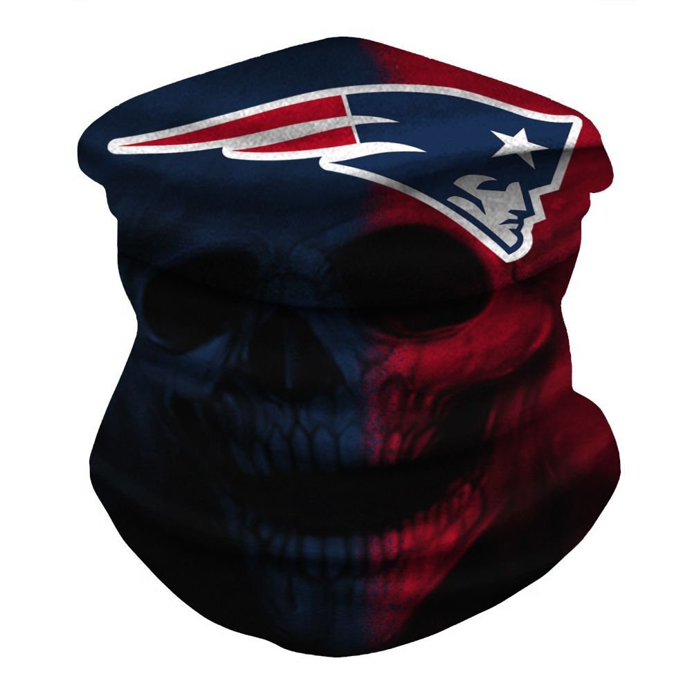 NEW ENGLAND PATRIOTS & SKULL FACE MASK BANDANAS