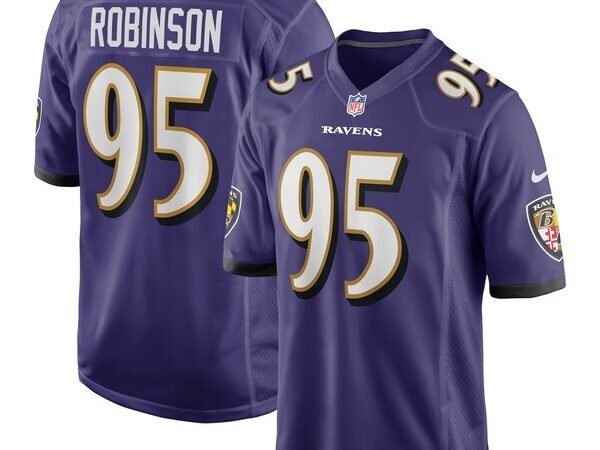 Tavius Robinson Baltimore Ravens Nike Team Game Jersey -  Purple