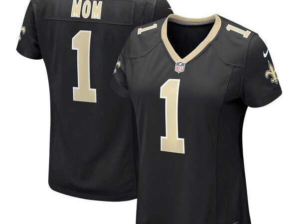 Number 1 Mom New Orleans Saints Nike Women's Game Jersey - Black