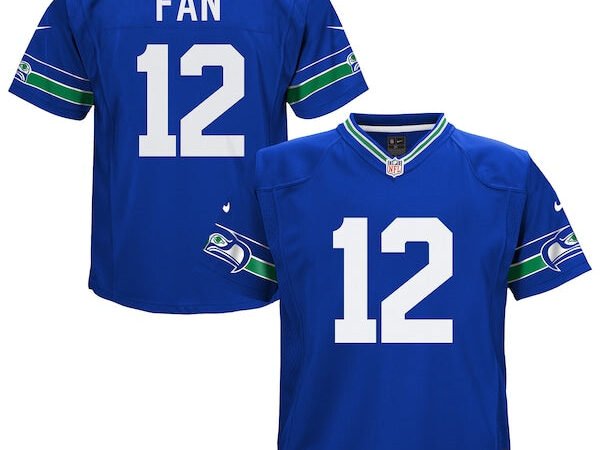 12th Fan Seattle Seahawks Nike Preschool Alternate Game Jersey - Royal