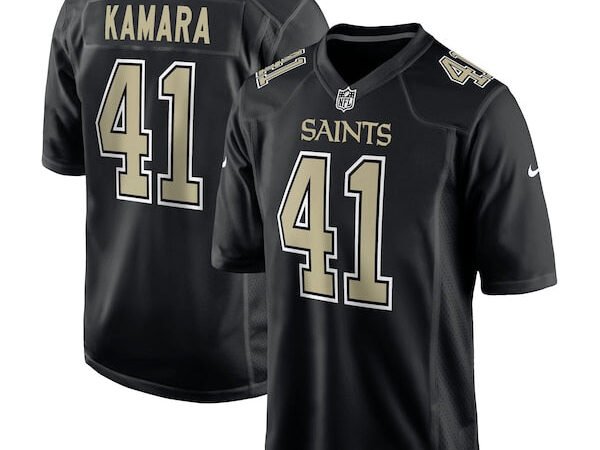 Alvin Kamara New Orleans Saints Nike Fashion Game Jersey - Carbon Black