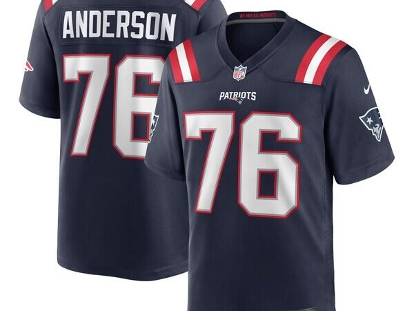 Calvin Anderson New England Patriots Nike Game Jersey - Navy