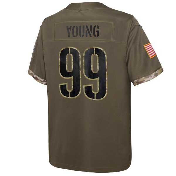 Chase Young Washington Commanders Nike Youth 2022 Salute To Service Player Limited Jersey - Olive