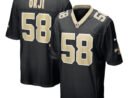 Anfernee Orji New Orleans Saints Nike Team Game Jersey -  Black