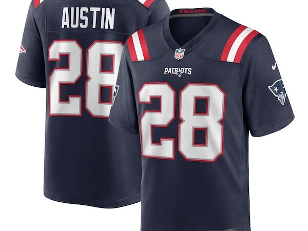 Alex Austin New England Patriots Nike  Game Jersey -  Navy