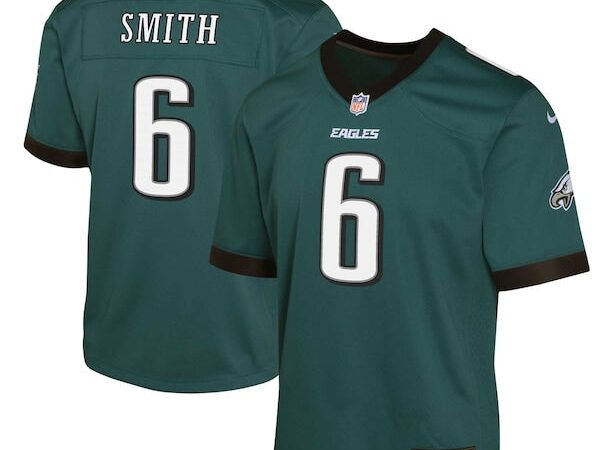 DeVonta Smith Philadelphia Eagles Nike Youth Game Jersey - Midnight Green