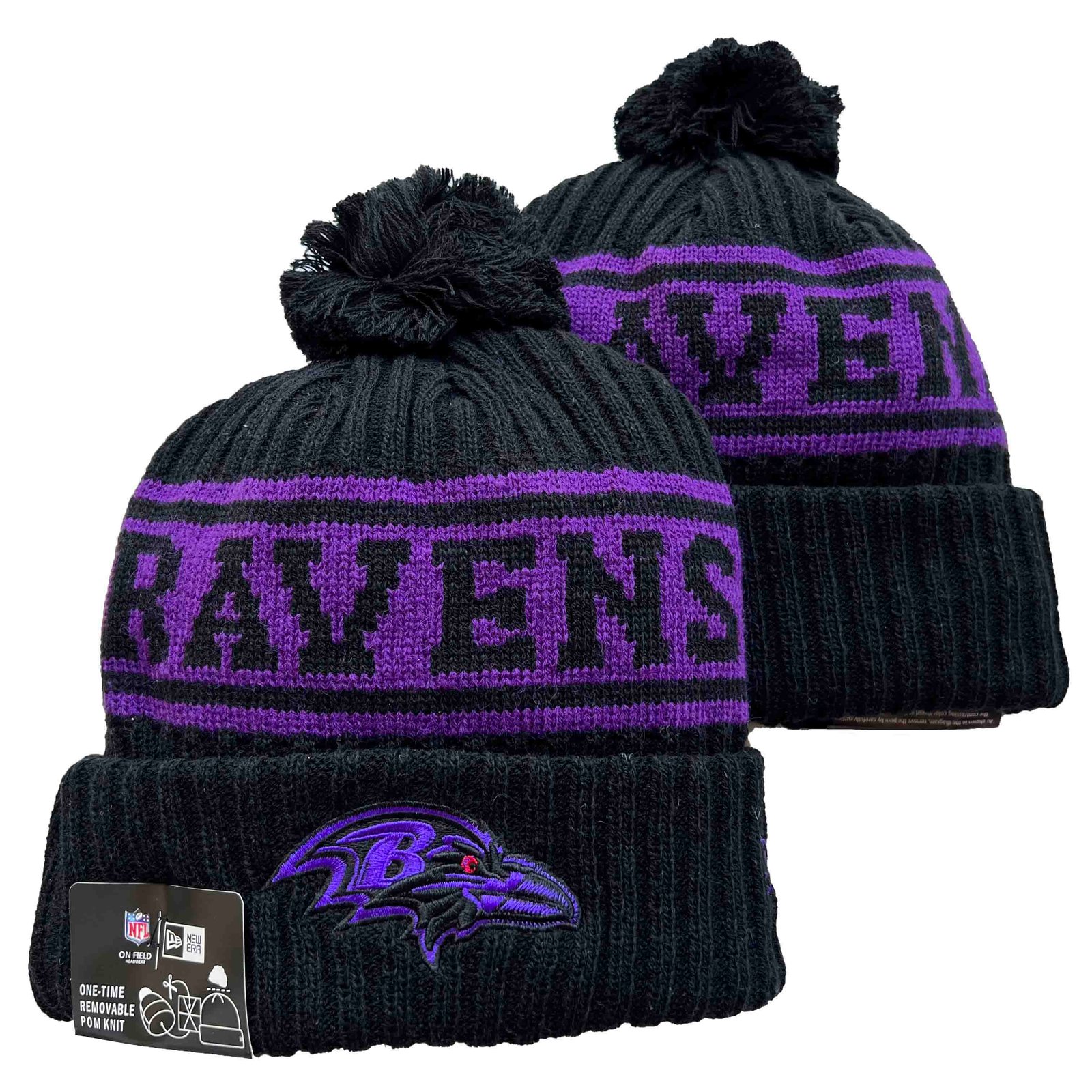 BALTIMORE RAVENS KNIT HAT