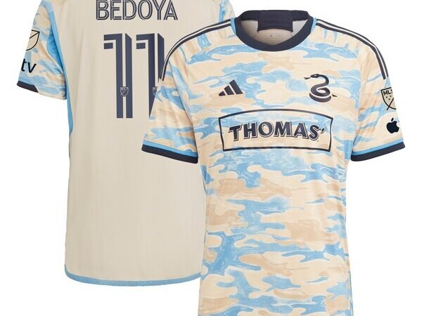 Alejandro Bedoya Philadelphia Union adidas 2024 For Philly Authentic Jersey - Tan