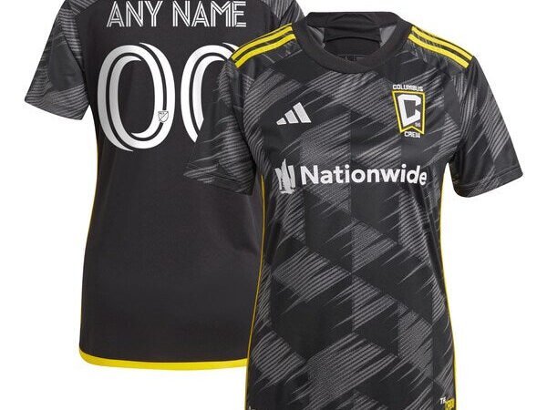 Columbus Crew adidas Women's 2024 VeloCITY Kit Replica Custom Jersey - Black