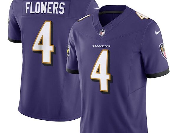 Zay Flowers Baltimore Ravens Nike Vapor F.U.S.E. Limited Jersey - Purple/Black