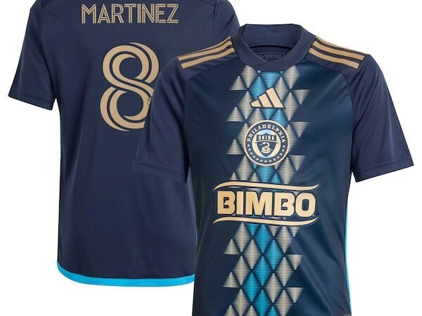 Jose Martinez Philadelphia Union adidas Youth 2024 The XV Kit Replica Player Jersey – Navy