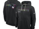 New England Patriots Nike 2025 NFL Crucial Catch Sideline Standard Issue Dri-FIT Hoodie - Black