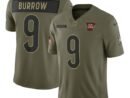 Joe Burrow Cincinnati Bengals Nike 2025 Salute to Service Limited Jersey - Olive