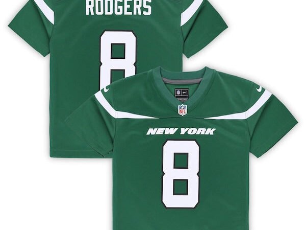 Aaron Rodgers New York Jets Nike Toddler Game Jersey - Gotham Green