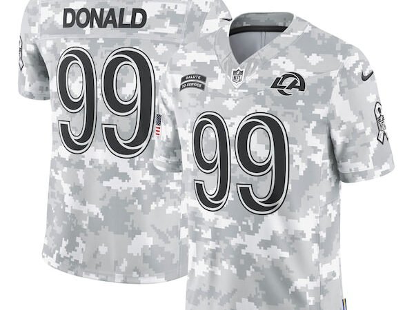 Aaron Donald Los Angeles Rams Nike 2024 Salute to Service Retired Player Limited Jersey - Arctic Camo