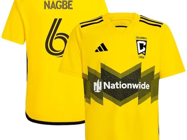 Darlington Nagbe Columbus Crew adidas Youth 2024 The Home Kit Replica Player Jersey - Yellow