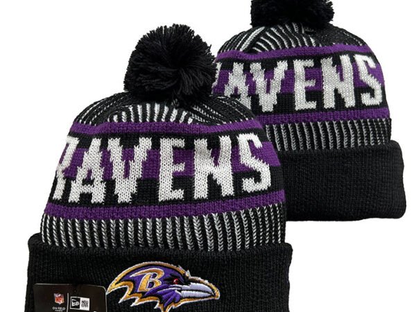 BALTIMORE RAVENS KNIT HAT