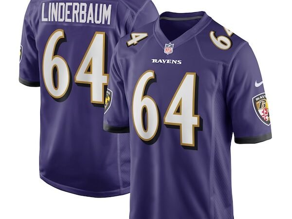 Tyler Linderbaum Baltimore Ravens Nike Player Game Jersey - Purple