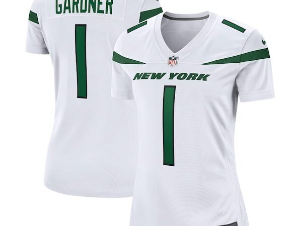 Ahmad Sauce Gardner New York Jets Nike Women's Player Jersey - White/Green