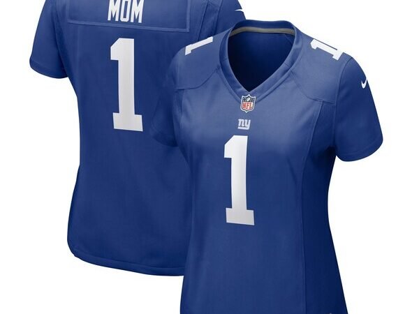 Number 1 Mom New York Giants Nike Women's Game Jersey - Royal