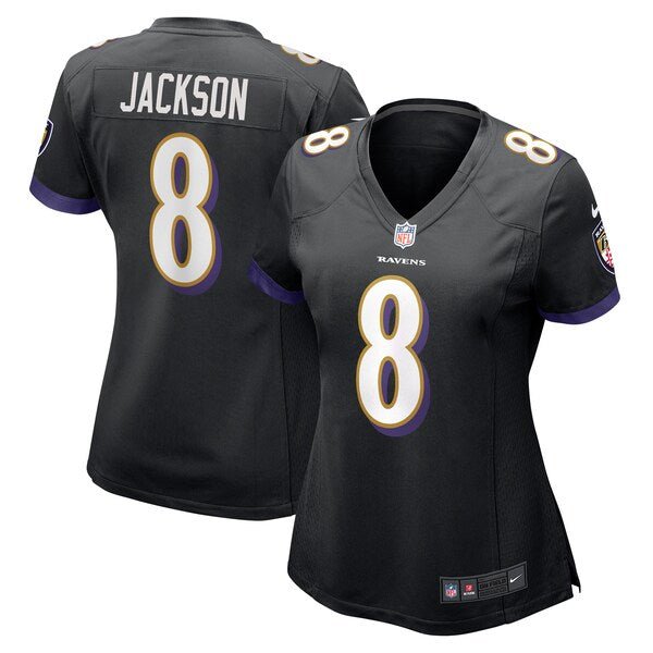 Lamar Jackson Baltimore Ravens Nike Women's Alternate Game Jersey - Black