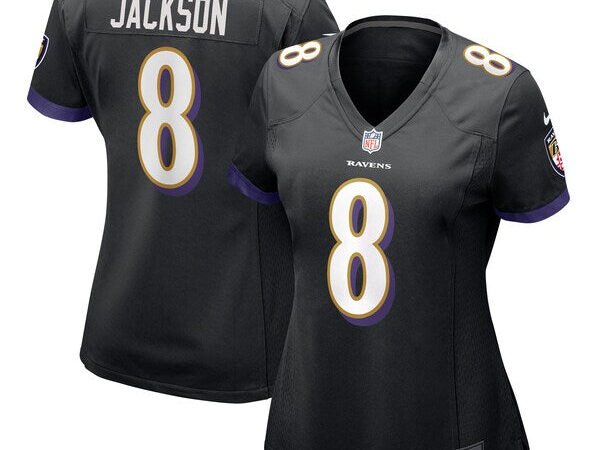 Lamar Jackson Baltimore Ravens Nike Women's Alternate Game Jersey -  Black