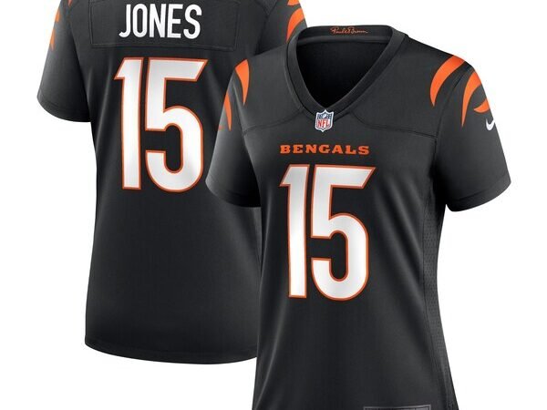Charlie Jones Cincinnati Bengals Nike Women's Team Game Jersey - Black