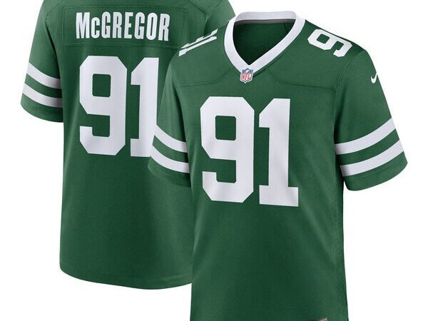 Braiden McGregor New York Jets Nike Team Game Jersey - Legacy Green