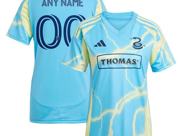 Philadelphia Union adidas Women's 2025 The Voltage Kit Replica Custom Jersey - Blue