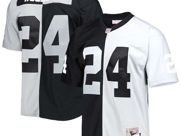 Charles Woodson Las Vegas Raiders 1998 Split Legacy Replica Jersey - Black/Silver