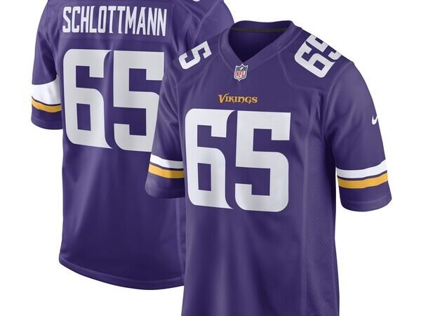 Austin Schlottmann Minnesota Vikings Nike Game Player Jersey - Purple
