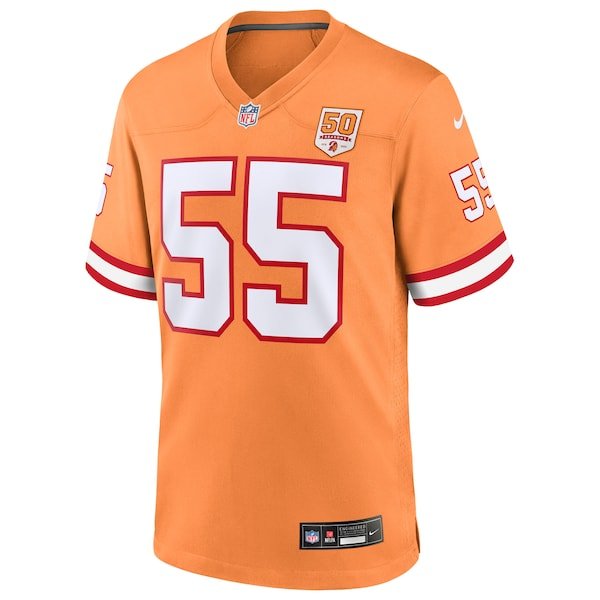 Derrick Brooks Tampa Bay Buccaneers Nike 50th Season Game Jersey - Creamsicle/Red
