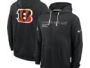 Cincinnati Bengals Nike 2025 NFL Crucial Catch Sideline Standard Issue Dri-FIT Hoodie - Black