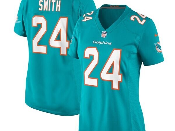 Cam Smith Miami Dolphins Nike Women's Game Jersey - Aqua