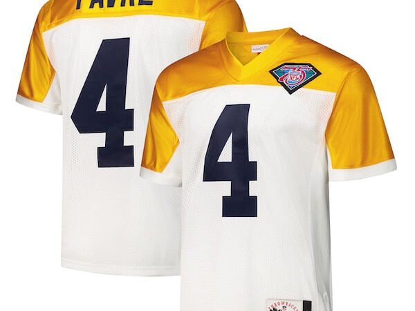 Brett Favre Green Bay Packers 1994  Authentic Throwback Retired Player Jersey - White